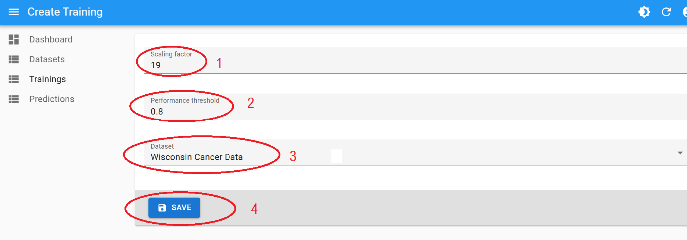 Step 6 - Save Training